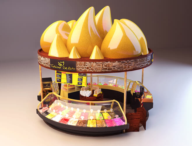 TURINO GELATO STALL DESIGN